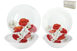 КОРАЛЛ Набор столовый 19пр. Маки YQ1619