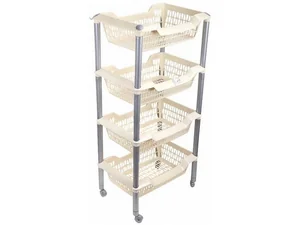 МАРТИКА Этажерка 4 секции Джета С 736 слоновая кость