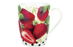 КОРАЛЛ Кружка 340 мл.Клубника в горошке B023M-A06016