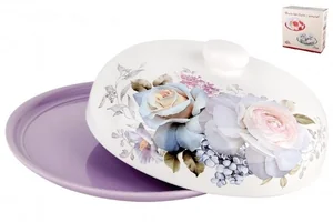 КОРАЛЛ Блюдо для блинов Белые розы HC604R-P85