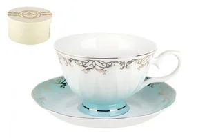 КОРАЛЛ Набор чайный 2 пр. Симфония голубая L590-1-3(1/2)