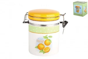 КОРАЛЛ Емкость для сыпучих продуктов 650 мл.Апельсин ZFC039-27