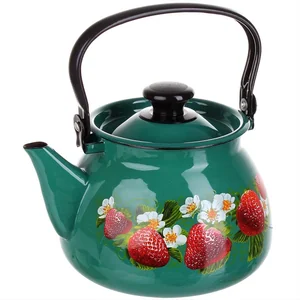 КМК Эмалированный чайник 3,0л. 42115 123/6 бирюзовый