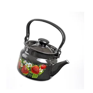 КМК Эмалированный чайник 2,0л. 42704 102/6 коричневый