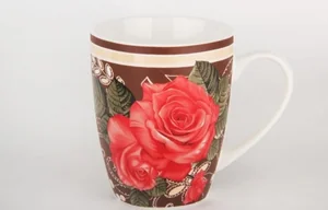 КОРАЛЛ Кружка 370мл. Алый букет GJ011-R ШД