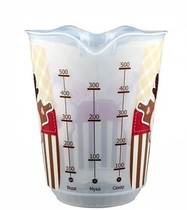 БЫТПЛАСТ Ёмкость мерная 0,65 л. с декором 4312643