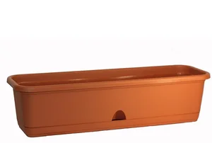 М-ПЛАСТИКА Балконный ящик с поддоном 600 мм М 3221 терракотовый