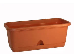 М-ПЛАСТИКА Балконный ящик с поддоном 400 мм М 3220 терракотовый