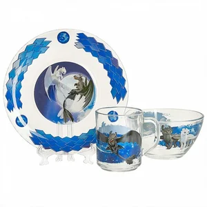 DELTA Набор посуды 3 предмета детский КРС-1792 Как приручить Дракона