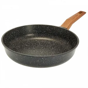 ГАРДАРИКА Сковорода 24 см с антипригарным покрытием и ручкой soft-touch 1024-12 Гранит 12