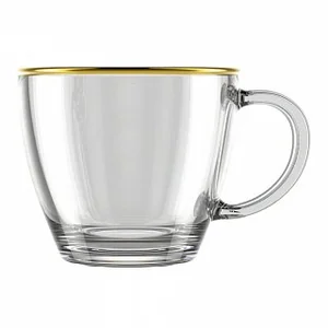 ДЕКОСТЕК Кружка 480 мл (Золотая кайма) 2027-34