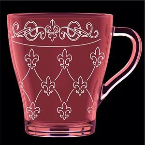 ДЕКОСТЕК Кружка для чая 250 мл (Французская лилия) Лилак 1649-Н7Г