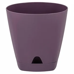 PLASTIC REPUBLIC Горшок для цветов AMSTERDAM 170 мм, 2,5 л с прикорневым поливом ING6200МС морозная слива