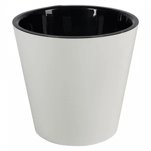 PLASTIC REPUBLIC Горшок для цветов InGreen London 190 мм, 3,3 л с дренажной вставкой IG770210048 белый