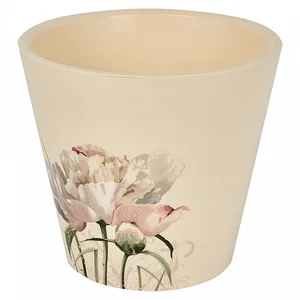 PLASTIC REPUBLIC Горшок для цветов London Deco 230 мм, 5 л ING6206СП с декором Садовый пион