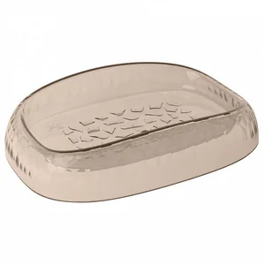 DELTA Мыльница Tule 221304223/01 коричневая прозрачная