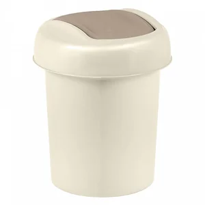 DELTA Контейнер для мусора Palm круглый 6 л 221301825/01 светло-бежевый