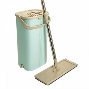 DELTA Комплект для уборки Magic швабра с насадкой и ведром с отжимом 32905 бирюза