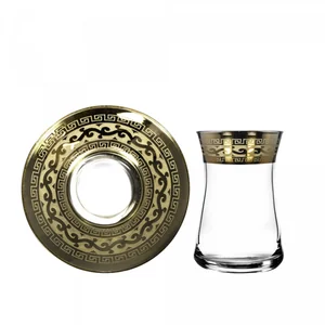 ГУСЬ ХРУСТАЛЬНЫЙ Набор чайный 12 предметов с узором Версаль GE08-1416/1349/S