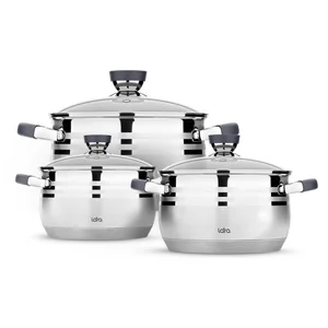 LARA Набор кастрюль LR02-120 Mercury