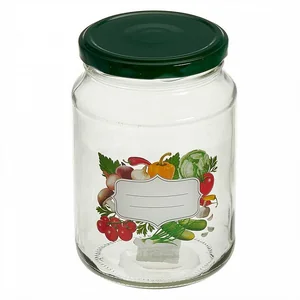 DELTA Банка для хранения 720 мл с крышкой жесть ТВИСТ Ж130-13030 ОВОЩИ ВЕНЗЕЛЬ