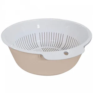 DELTA Миска-дуршлаг Bergamo круглая (бежевый) 221118327/01