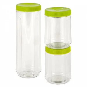 DELTA Набор банок для сыпучих продуктов (1,6 л + 2 штуки 0,75 л) GR2253ОЛ оливковая роща