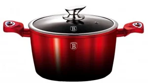 BERLINGER HAUS Кастрюля 2,5л ВН 1627N Black-burgundy Metallic Line 