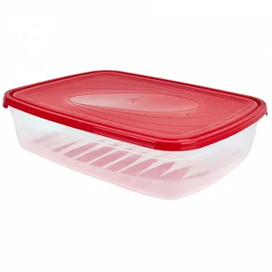 DELTA Ёмкость для СВЧ Bono прямоугольная 4,85 л GR2224СТ сочный томат