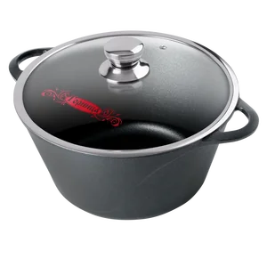 ГОРНИЦА Кастрюля 4л, литые ручки, с крышкой, (п/у), серия Классик К2633А