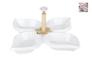 КОРАЛЛ Менажница 4-х секционная 21см ZD20222