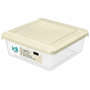 DELTA Контейнер для продуктов Asti квадратный 0,5 л 221100325/01 светло-бежевый