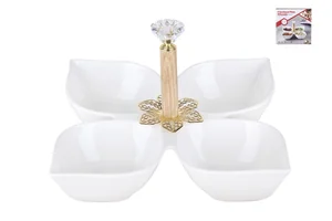 КОРАЛЛ Менажница 4секц. 19см. ZD20228