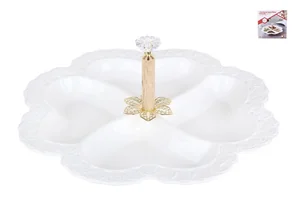 КОРАЛЛ Менажница 4секц. 28см. ZD8338