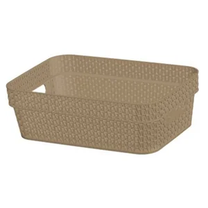 DELTA Корзина прямоугольная 3 л Ajur BQ4110КФ кофейная