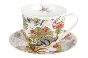 КОРАЛЛ Пара чайная 370мл Jumbo Bright Ornamental B0940-A06949
