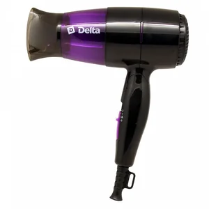 DELTA Фен 1400 Вт DL-0907 черный с фиолетовым