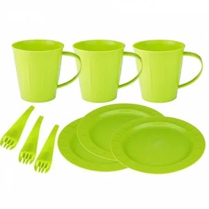 DELTA Набор для пикника Bono на 3 персоны, 9 предметов GR1811ОЛ оливковая роща