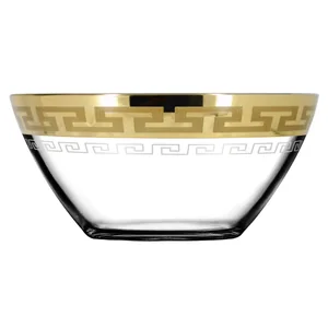 ГУСЬ ХРУСТАЛЬНЫЙ Салатник Греческий узор 19см. 1шт. EAV03-1326/S