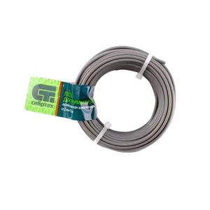 СИБРТЕХ Леска для триммера круглая, армир. алюминием, 2,0 мм х 15 м 961925