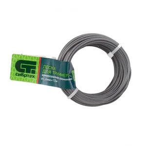 СИБРТЕХ Леска для триммера звезда, армир. алюминием, 1,6 мм х 15 м 961955