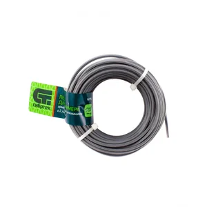 СИБРТЕХ Леска для триммера звезда, армир. алюминием, 2,4 мм х 15 м 961975