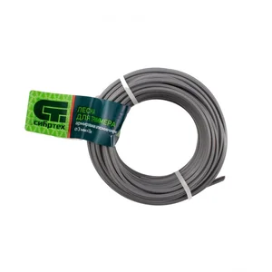 СИБРТЕХ Леска для триммера звезда, армир. алюминием, 3,0 мм х 10 м 961985