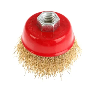 STRONG Щетка чашечная для УШМ 75мм латунное покрытие СТМ-50100075