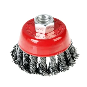 STRONG Щетка чашечная по металлу 125мм М14 витая проволока СТМ-50200125
