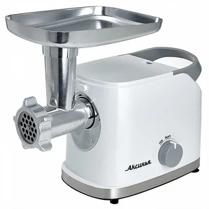 АКСИНЬЯ Мясорубка электрическая 3000 Вт, 3 кг/мин КС-2004 белая, лоток из нержавеющей стали