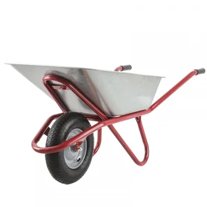 СТРОЙМАШ Тачка садово-строительная оцинкованный кузов, пневмоколесо, грузоподъемность 170 кг