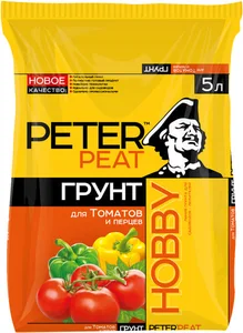 PETER PEAT Грунт Для томатов и перцев, линия ХОББИ,  10л