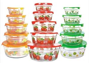 Kelli Набор стеклянных салатниц KL-231 зеленый