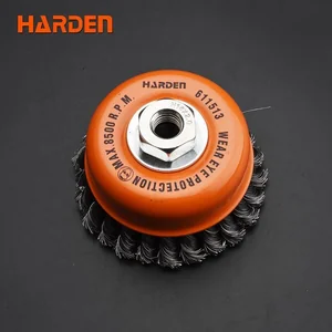 HARDEN Чашка зачистная проволочная (спираль) для УШМ М14х2,0 125мм 611514
